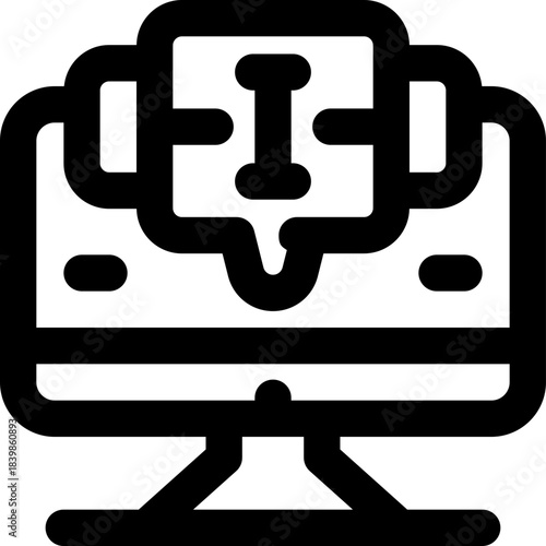 information line icon. Clean and minimalist vector icon for websites, mobile apps, presentations, and logos. Fully scalable and customizable for any project.