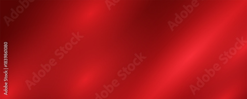 Abstract red gradient background, light and shadow on the backdrop with dimensions, hot tone wall with intense color, horizontal wallpaper.