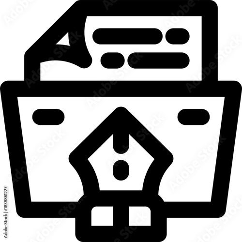 project line icon. Clean and minimalist vector icon for websites, mobile apps, presentations, and logos. Fully scalable and customizable for any project.