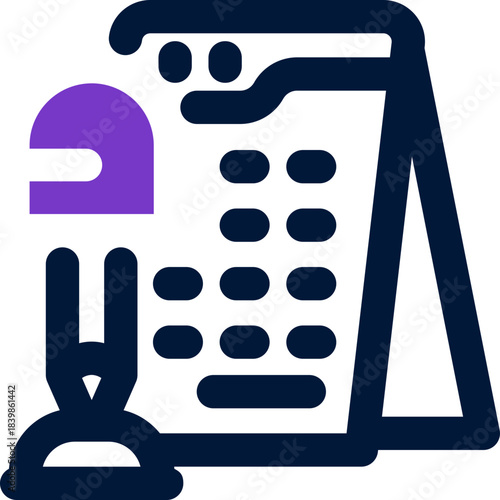 schedule duotone icon. Sleek and modern vector icon for websites, mobile apps, marketing materials, and corporate design. Fully scalable and ready to use.