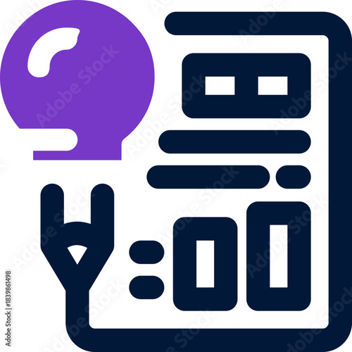 infographic design duotone icon. Sleek and modern vector icon for websites, mobile apps, marketing materials, and corporate design. Fully scalable and ready to use.