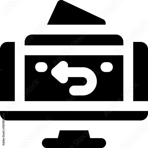 feedback glyph icon. Strong and solid vector icon for websites, mobile interfaces, presentations, and visual branding. High quality and easy to edit.