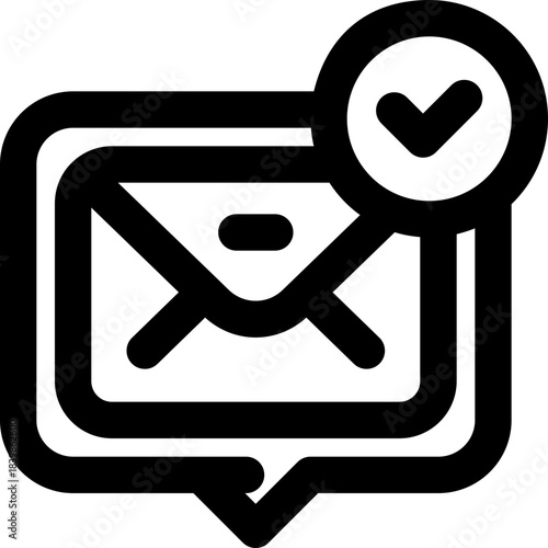 email line icon. Clean and minimalist vector icon for websites, mobile apps, presentations, and logos. Fully scalable and customizable for any project.