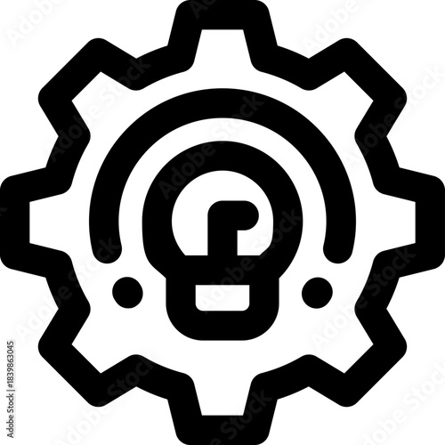 innovation line icon. Clean and minimalist vector icon for websites, mobile apps, presentations, and logos. Fully scalable and customizable for any project.