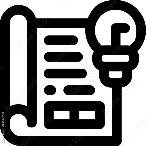 prototype line icon. Clean and minimalist vector icon for websites, mobile apps, presentations, and logos. Fully scalable and customizable for any project.