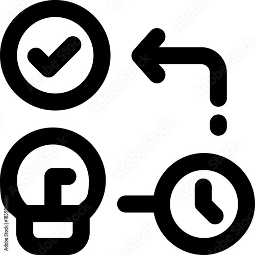 plan line icon. Clean and minimalist vector icon for websites, mobile apps, presentations, and logos. Fully scalable and customizable for any project.