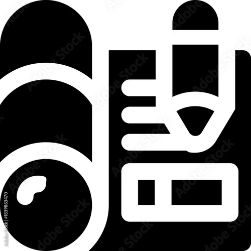 blueprint glyph icon. Strong and solid vector icon for websites, mobile interfaces, presentations, and visual branding. High quality and easy to edit.