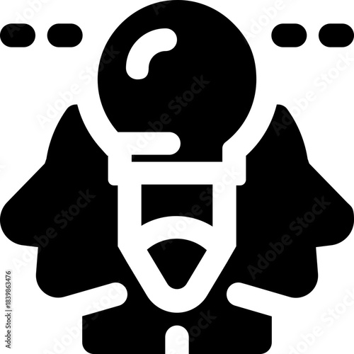 invention glyph icon. Strong and solid vector icon for websites, mobile interfaces, presentations, and visual branding. High quality and easy to edit.