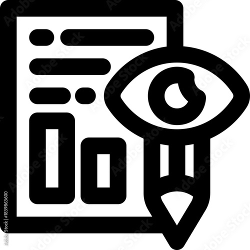 insight line icon. Clean and minimalist vector icon for websites, mobile apps, presentations, and logos. Fully scalable and customizable for any project.