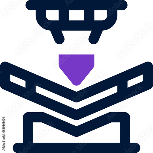 bending duotone icon. Sleek and modern vector icon for websites, mobile apps, marketing materials, and corporate design. Fully scalable and ready to use.