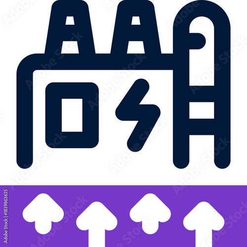 geothermal energy duotone icon. Sleek and modern vector icon for websites, mobile apps, marketing materials, and corporate design. Fully scalable and ready to use.