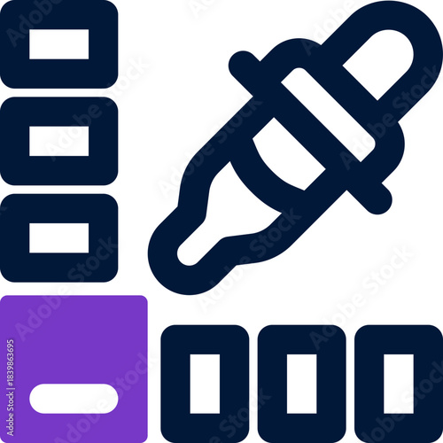 coloe picker duotone icon. Sleek and modern vector icon for websites, mobile apps, marketing materials, and corporate design. Fully scalable and ready to use.