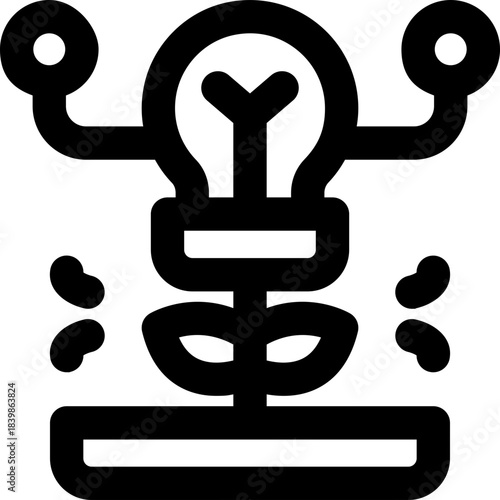 innovation line icon. Clean and minimalist vector icon for websites, mobile apps, presentations, and logos. Fully scalable and customizable for any project.