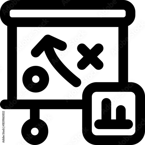 growth line icon. Clean and minimalist vector icon for websites, mobile apps, presentations, and logos. Fully scalable and customizable for any project.