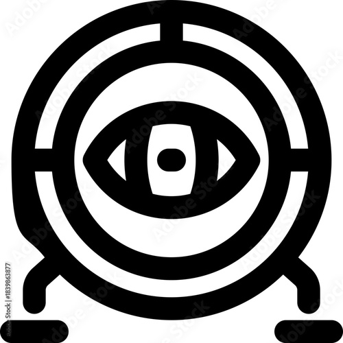 visionary line icon. Clean and minimalist vector icon for websites, mobile apps, presentations, and logos. Fully scalable and customizable for any project.