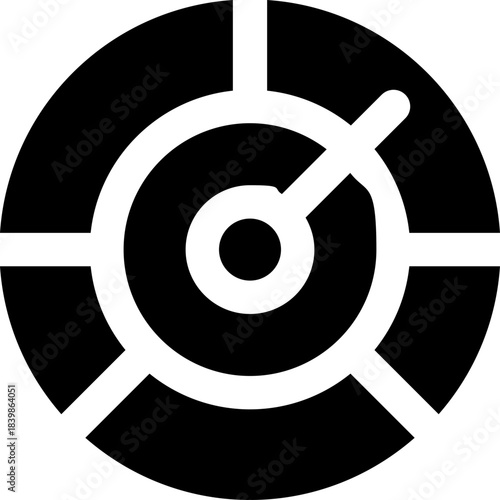 statistic glyph icon. Strong and solid vector icon for websites, mobile interfaces, presentations, and visual branding. High quality and easy to edit.