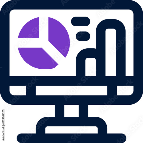 computer duotone icon. Sleek and modern vector icon for websites, mobile apps, marketing materials, and corporate design. Fully scalable and ready to use.