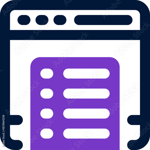 online survey duotone icon. Sleek and modern vector icon for websites, mobile apps, marketing materials, and corporate design. Fully scalable and ready to use.