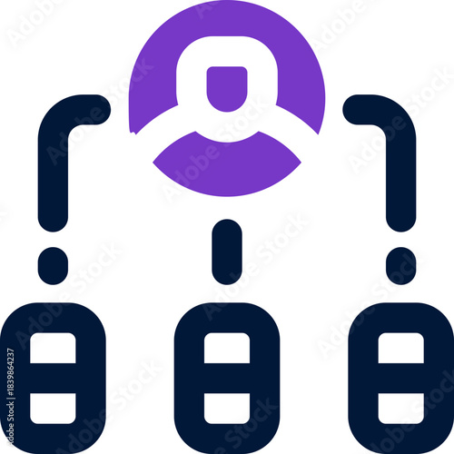 segmentation duotone icon. Sleek and modern vector icon for websites, mobile apps, marketing materials, and corporate design. Fully scalable and ready to use.