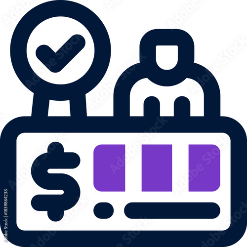 competitor analysis duotone icon. Sleek and modern vector icon for websites, mobile apps, marketing materials, and corporate design. Fully scalable and ready to use.