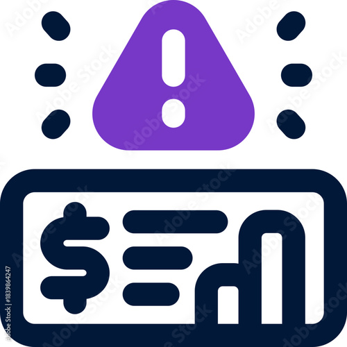 risk duotone icon. Sleek and modern vector icon for websites, mobile apps, marketing materials, and corporate design. Fully scalable and ready to use.