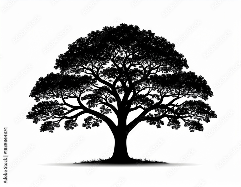 Fototapeta premium vector tree silhouette