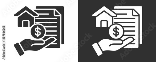 Collateral Icon Set Vector Collection Isolated In Black And White