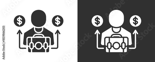 B2C Icon Set Vector Collection Isolated In Black And White