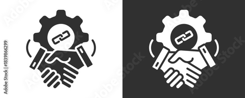 Crm Icon Set Vector Collection Isolated In Black And White