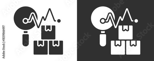Analysis Icon Set Vector Collection Isolated In Black And White