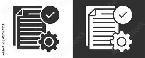 Checklist Icon Set Vector Collection Isolated In Black And White