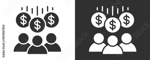 Value Icon Set Vector Collection Isolated In Black And White