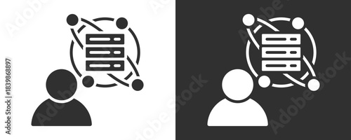 Data Scientist Icon Set Vector Collection Isolated In Black And White