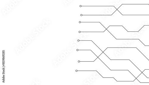 Abstract futuristic circuit board Illustration, Circuit board with various technology elements. Circuit board pattern for technology background. Vector illustration