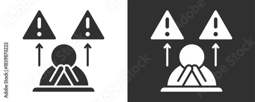 Problem Icon Set Vector Collection Isolated In Black And White