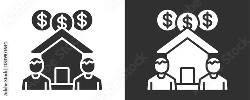 Real Estate Icon Set Vector Collection Isolated In Black And White