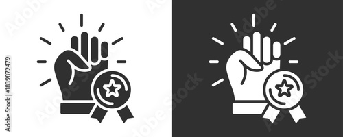 Motivation Icon Set Vector Collection Isolated In Black And White