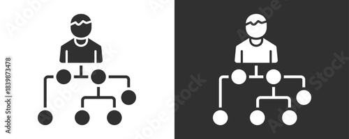 Diagram Icon Set Vector Collection Isolated In Black And White