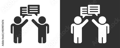 Communication Icon Set Vector Collection Isolated In Black And White