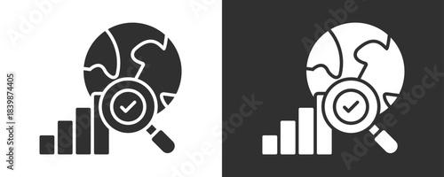 Exploration Icon Set Vector Collection Isolated In Black And White