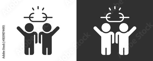 Liberation Icon Set Vector Collection Isolated In Black And White