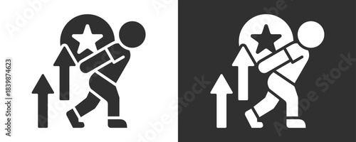 Personal Development Icon Set Vector Collection Isolated In Black And White