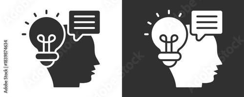 Perspective Icon Set Vector Collection Isolated In Black And White