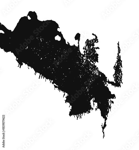 Abstract Black Ink Splatter Grunge Texture
