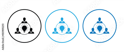 Teamwork icon, Business team sign, working together symbol, vector illustration