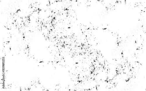 Grunge grain scratched texture vector black and white distressed. Distressed grunge background texture with grainy dust overlay.