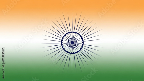 Indian Flag: A vibrant depiction of the Indian flag, representing the nation's identity and values, with its symbolic colors and the Ashoka Chakra at its heart. 