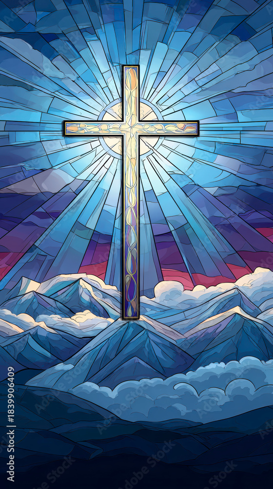 Obraz premium Archangel with Sword and Serpent – AI Generative