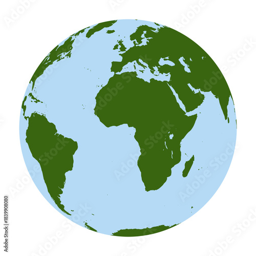 illustration of spherical earth (artwork 3)