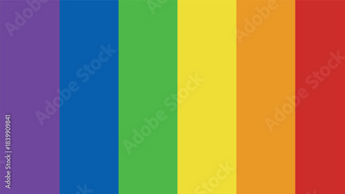 LGBTQ pride day flag on white background.Vector ilustration.eps 10